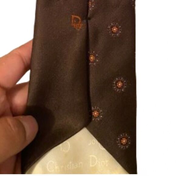 Lot of 5 Luxury Men’s Neck Ties- Christian Dior, Oscar dela Renta, Mulberry - Picture 9 of 11